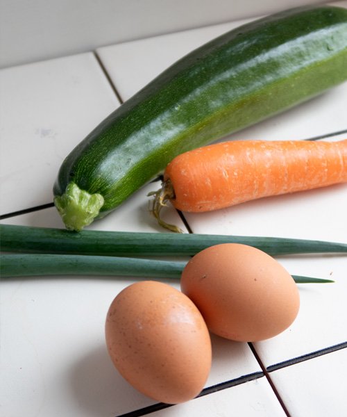 ingredientes tortitas de calabacin