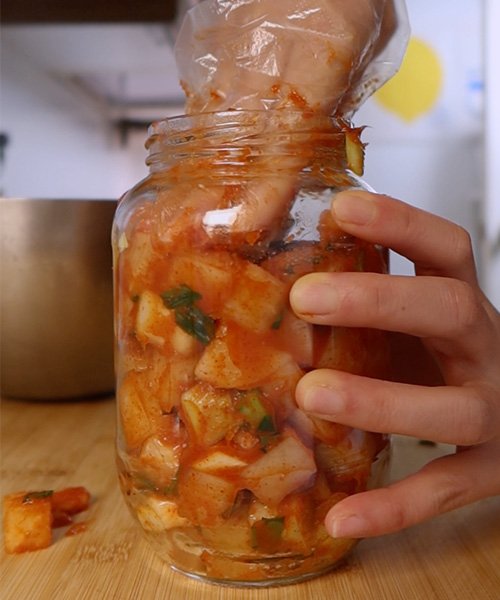 kimchi de rábano paso a paso 9