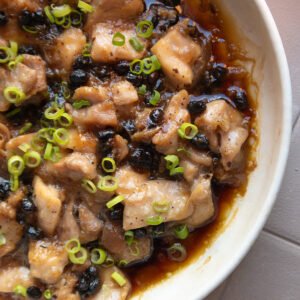 pollo al favor con soja fermentada