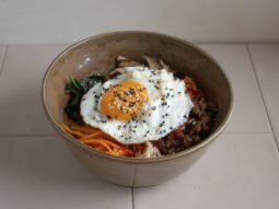 receta bibimbap coreano