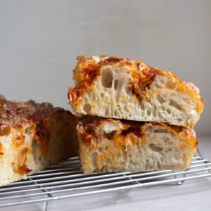 receta focaccia de kimchi