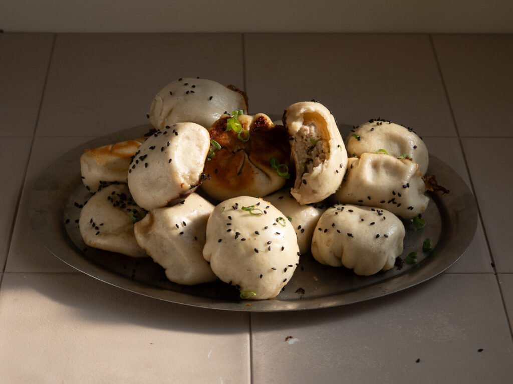 receta sheng jian bao relleno chino