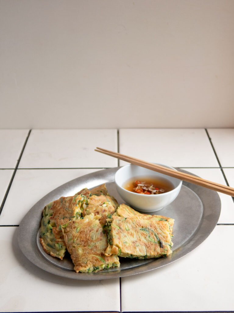 tortitas asiaticas de calabacin