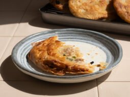 tortitas de cebolleta y carne 1