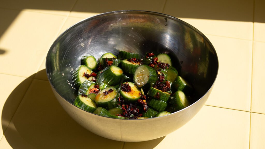 Ensalada de pepino asiática din tai fung