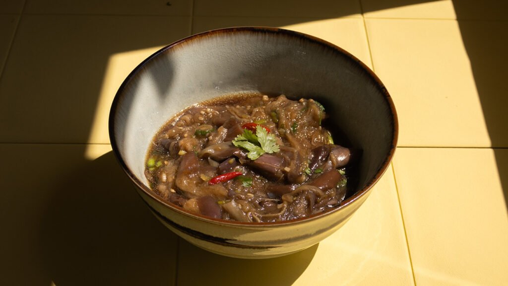 ensalada de berenjenas chinas