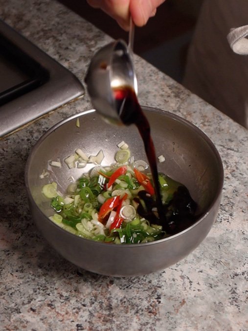 ensalada de berenjenas chinas paso a paso 3