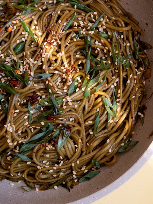fideos soba en salsa de sesamo 4
