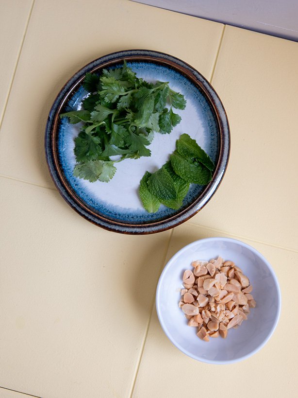 ingredientes ensalada fideos vermicelli 1
