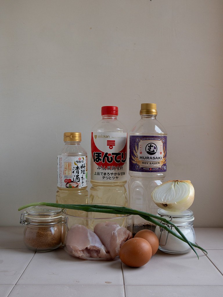 ingredientes oyakodon