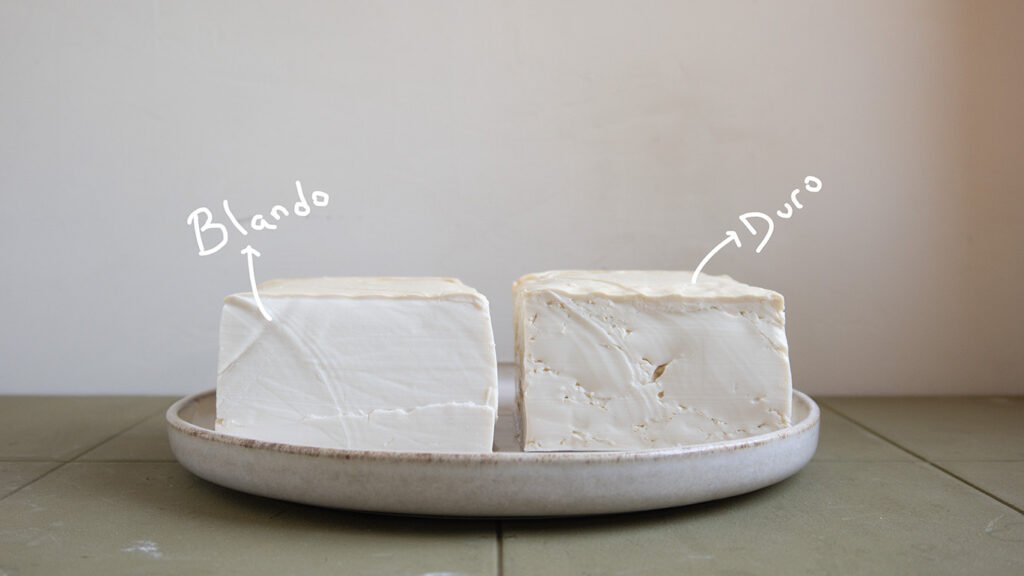 diferencias entre el tofu duro y blando