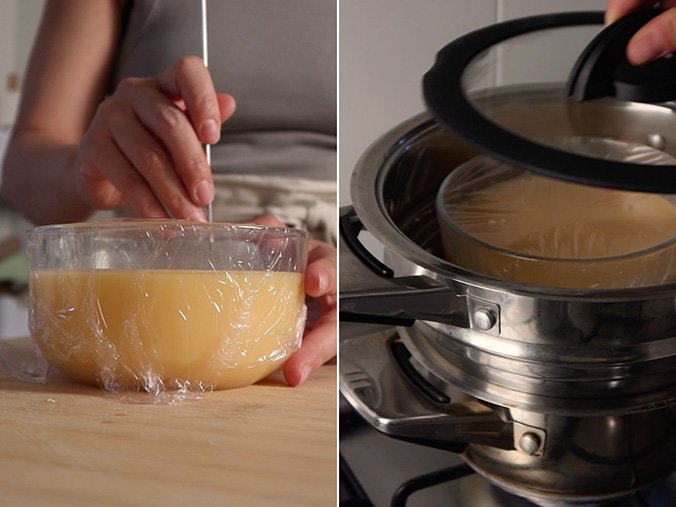 Huevo al vapor chino 10