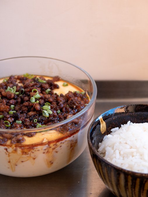 Huevo al vapor chino 5