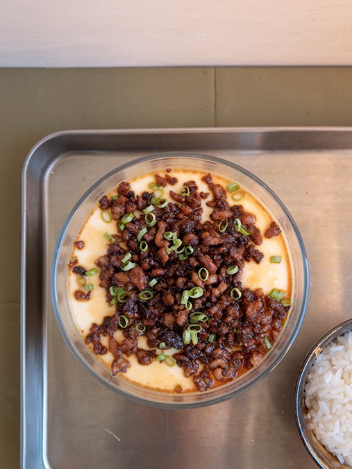 Huevo al vapor chino 6