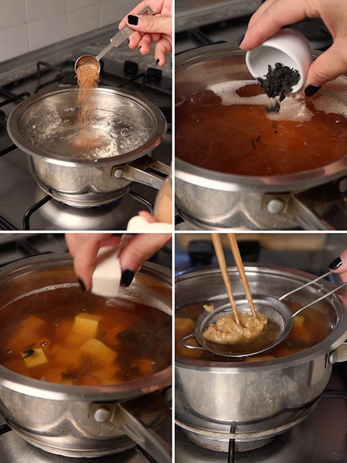 Receta sopa de miso paso a paso