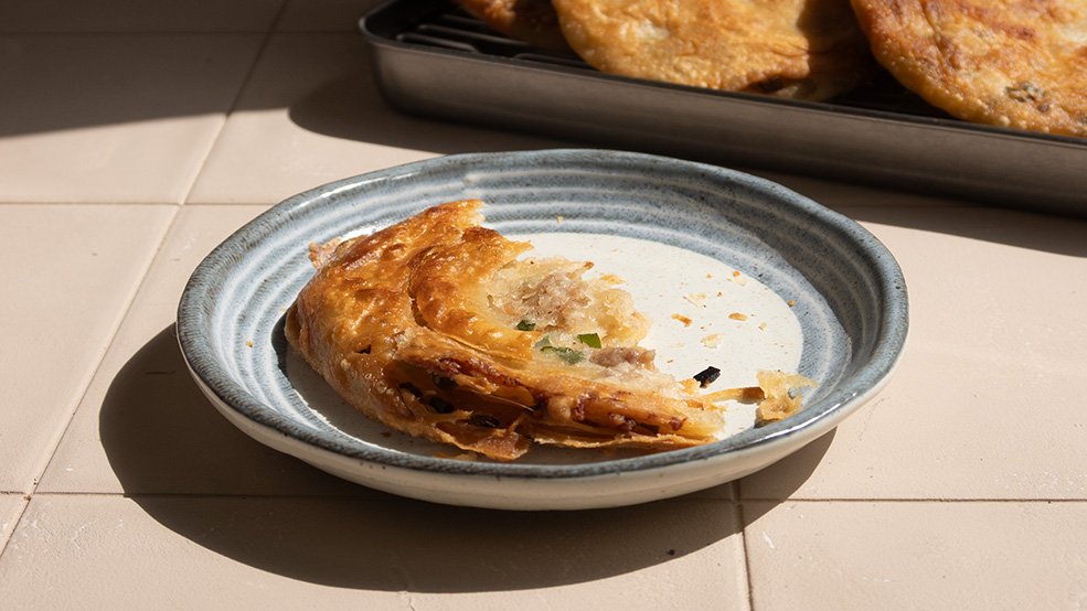 tortitas de cebolleta china crujiente 1