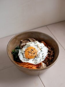 Receta de bibimbap coreano 11
