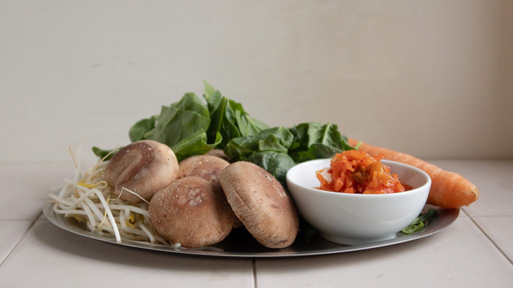 Receta de bibimbap coreano 9