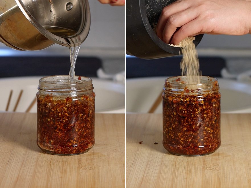 aceite picante chino casero paso a paso 4