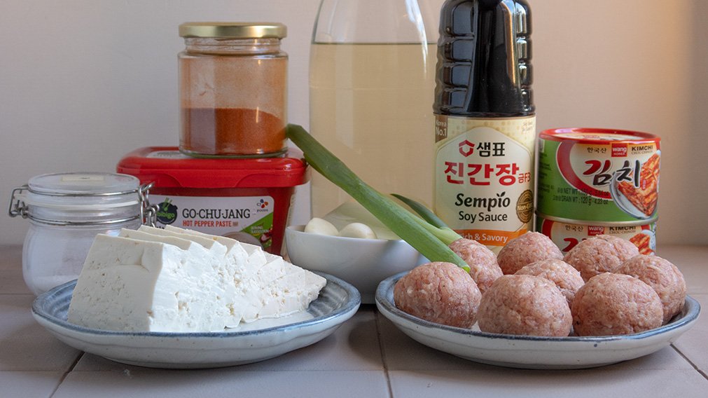 ingredientes para preparar kimchi jjigae 3