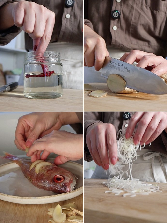 pescado al vapor estilo chino 10