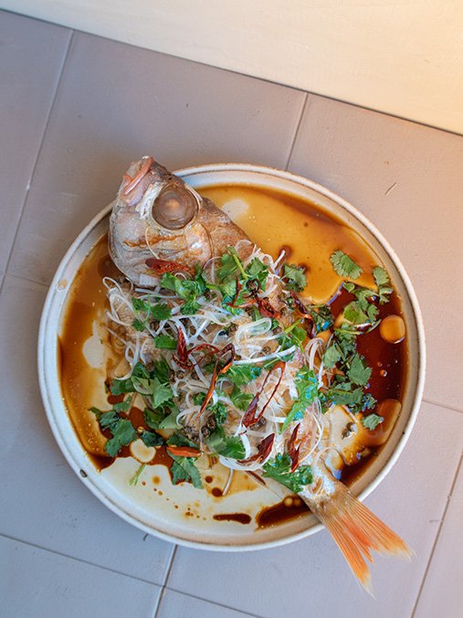 pescado al vapor estilo chino 6