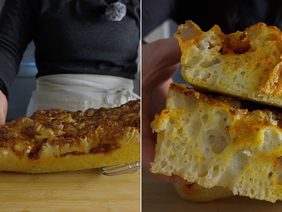 focaccia de kimchi paso a paso 7