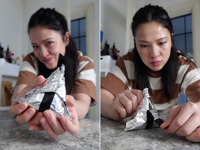 envoltorio para onigiri paso a paso 3