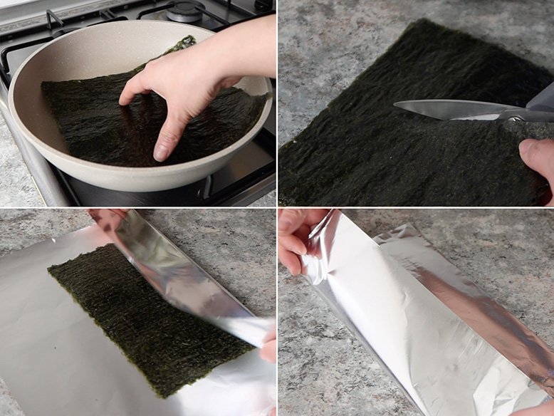 envoltorio para onigiri paso a paso