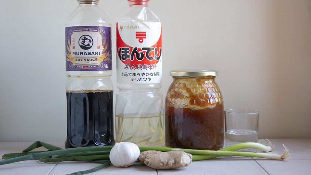 ingredientes para pollo frito coreano 2