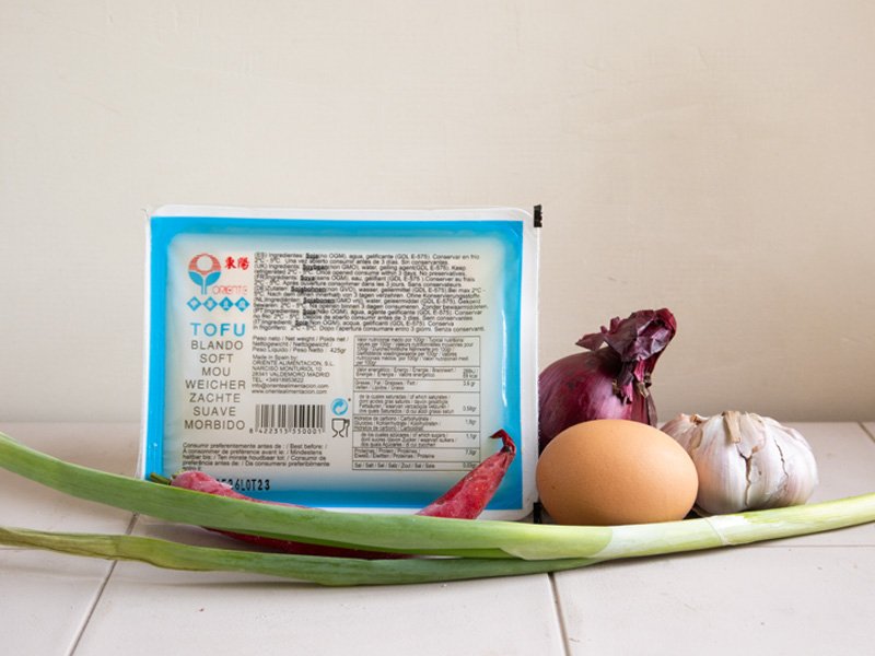 ingredientes guiso de tofu con salsa de soja 2