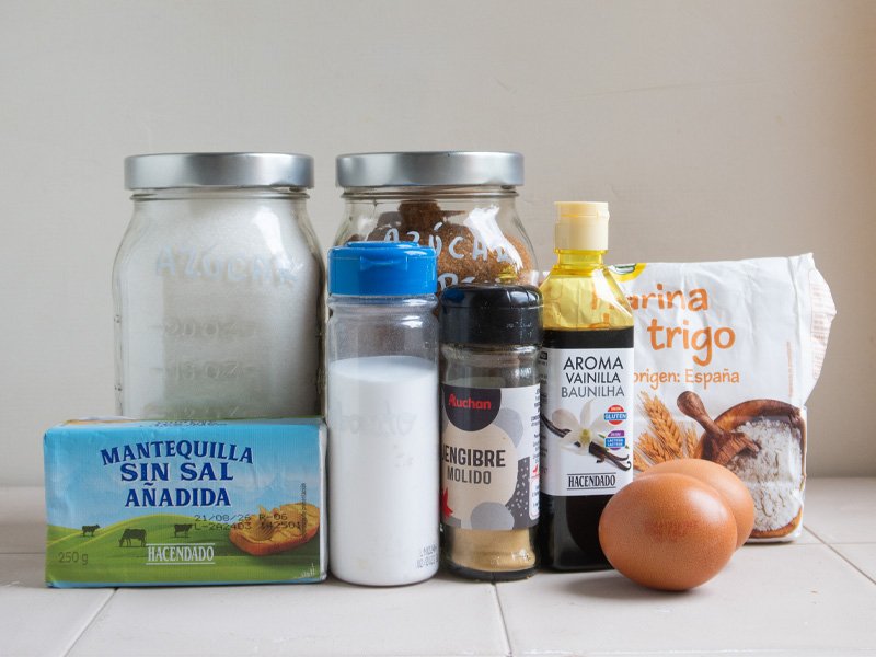ingredientes para cookies de caramelo salado