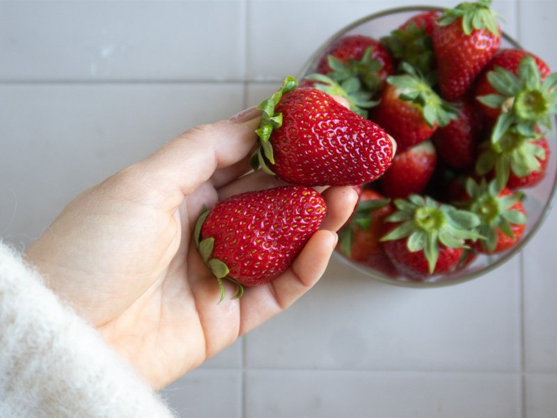 ingredientes para sago de fresa 1