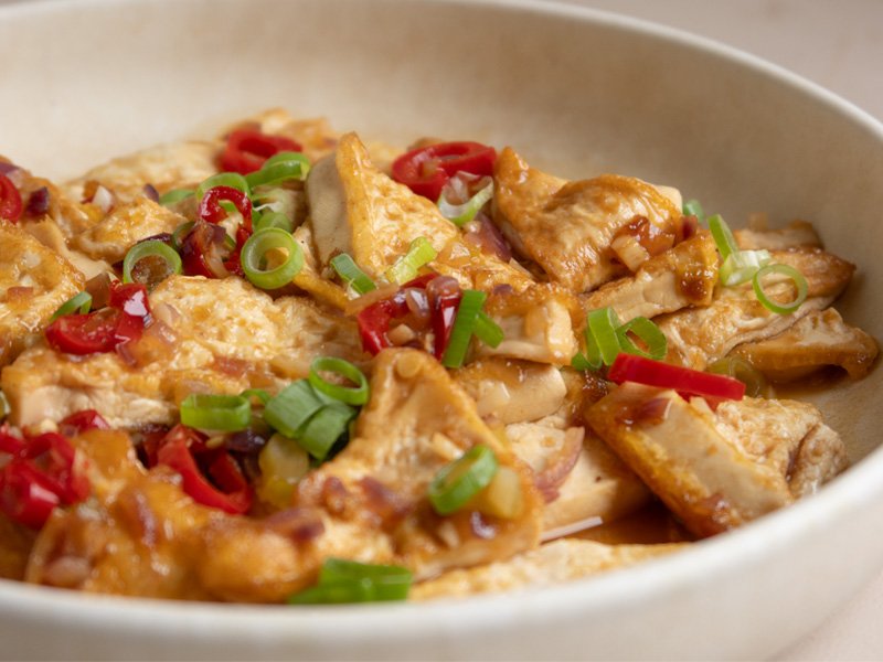 receta guiso de tofu con salsa de soja 4