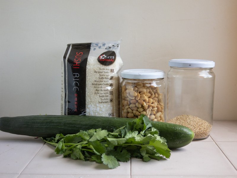 Ingredientes Arroz con carne en salsa gochujang