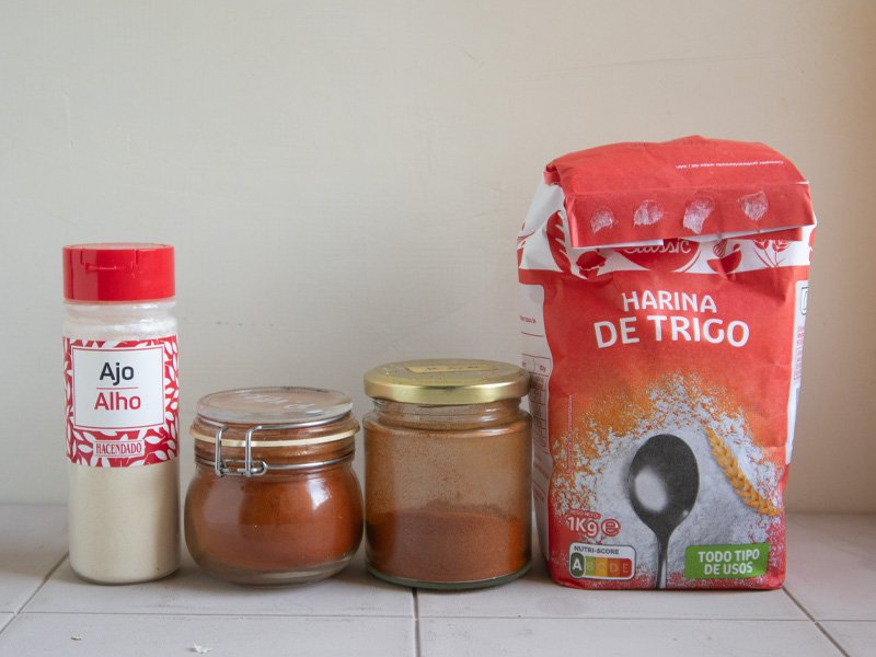 Ingredientes hamburguesa de pollo con salsa gochujang 3