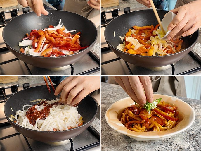 fideos udon con salsa gochujang paso a paso 3