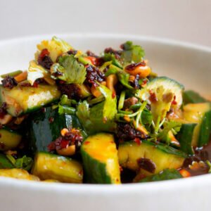 Ensalada chian de pepino aplastado WPRM
