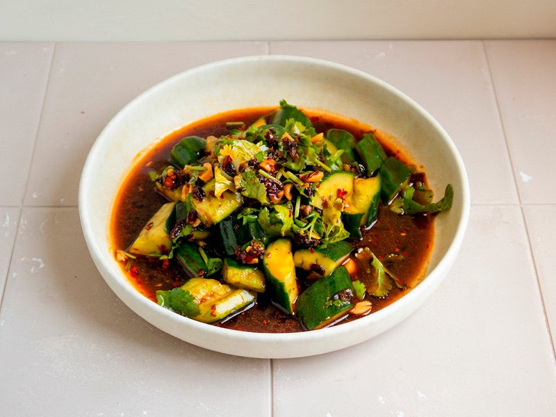 ensalada china de pepino art
