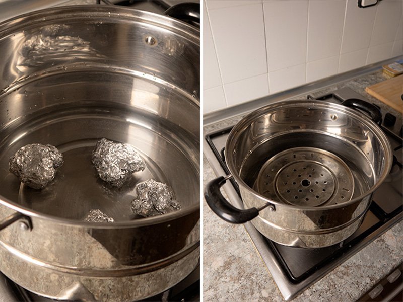 vaporera improvisada