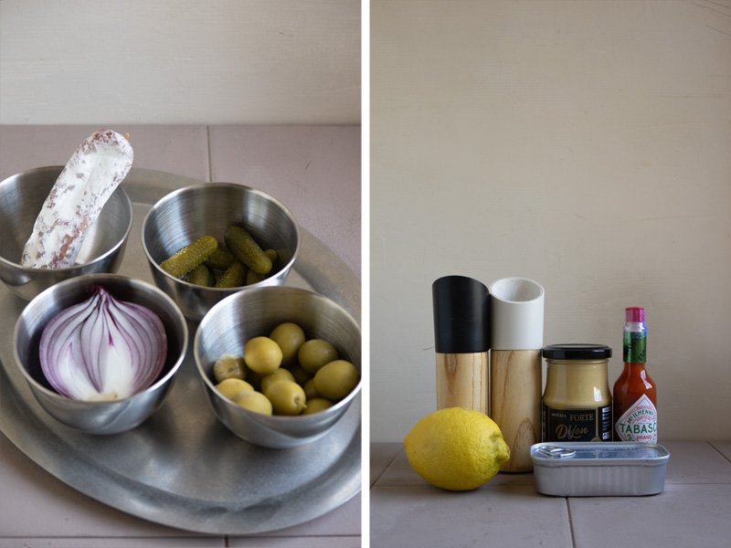 Ingredientes patatas con mejillones 3