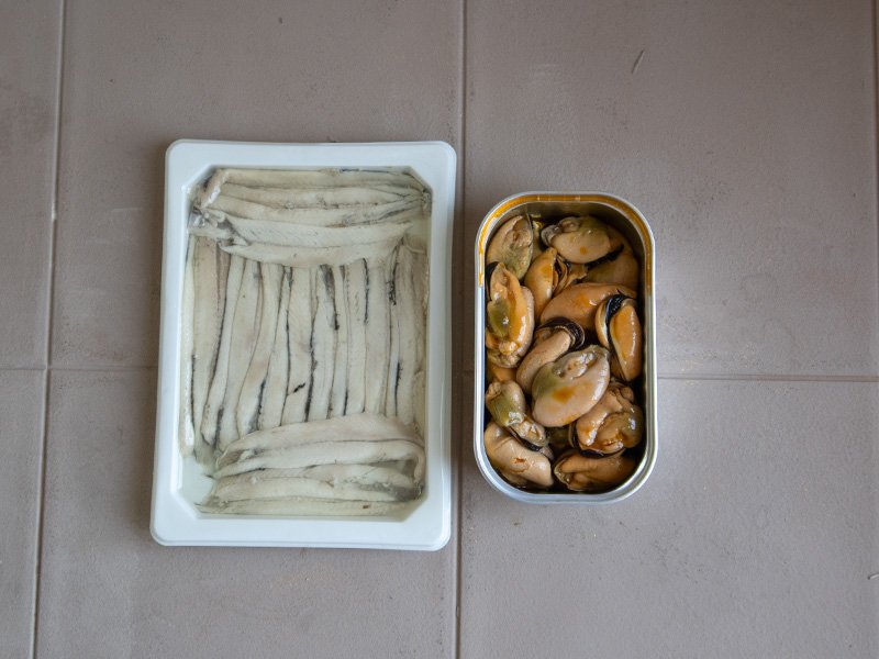 ingredientes patatas con mejillones 1